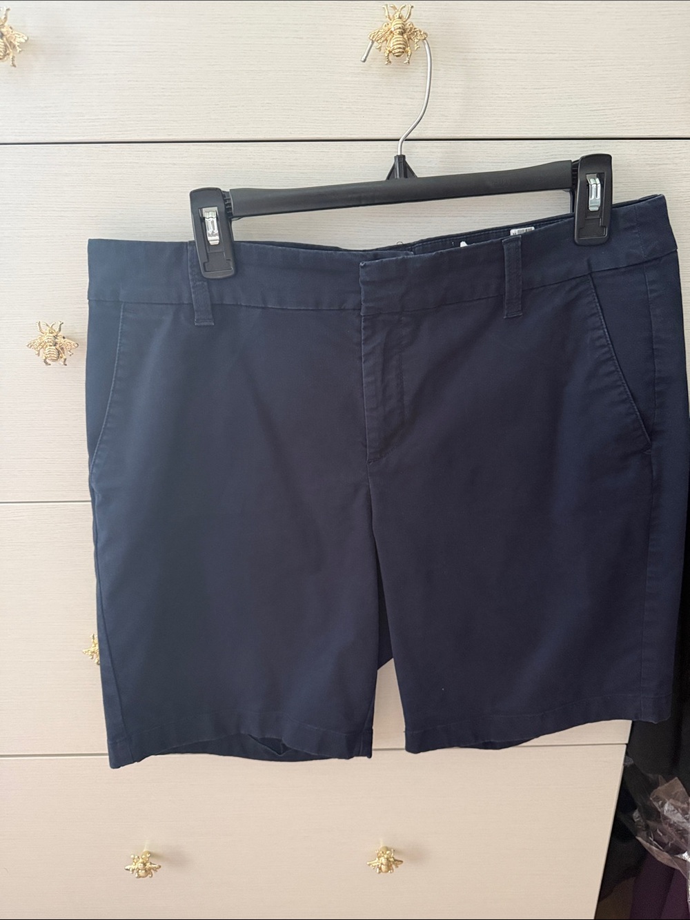 J. Crew Navy Flat Front Chino Shorts - Men's